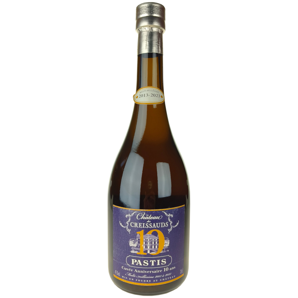 Pastis cuvée des 10 ans pastis Château des Creissauds